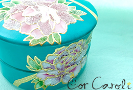 ポーセラーツスキルアップレッスンコラレン風技法お重